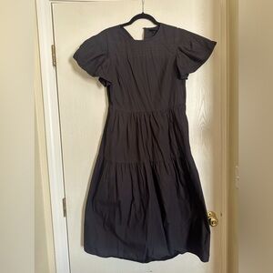 Black who what wear brand dress, Cute ruffle cap sleeves